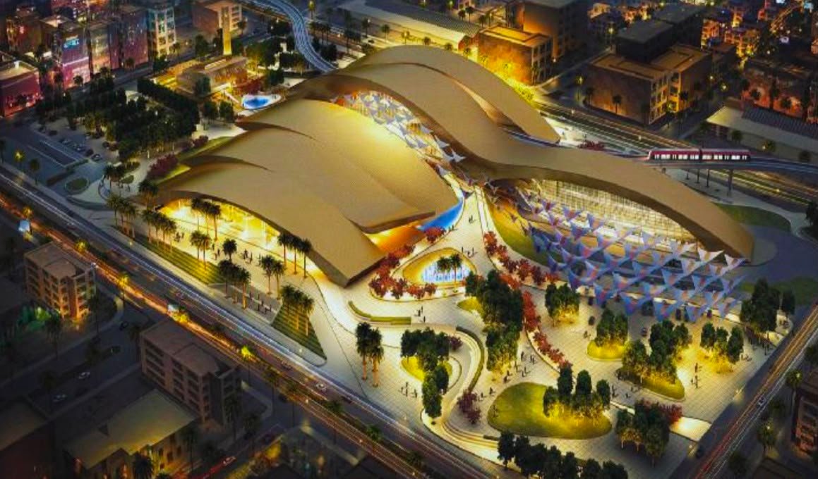 Outdoor Pergola Structures at Riyadh Metro, Western Station (3B2)